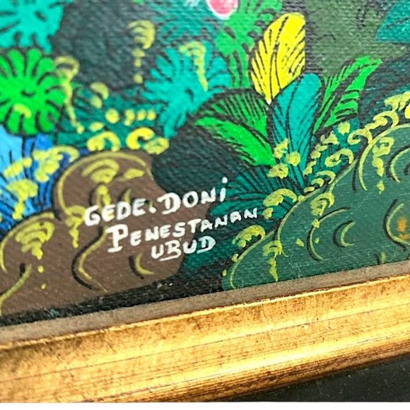 FABULOUS VINTAGE BALINESE ART BY GEDE DONI (18"X24") - Picture 3 of 6